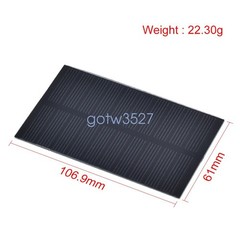 1W 5V Solar Panel Electronic DIY Small Solar Panel For Low-wattage appliances