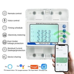 WiFi Energy Meter DIN35 Mm Rail Installation Flexible Energy Management