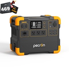 pecron Portable Power Station E1500LFP 1536Wh 2200W LiFePO4 Solar Generator