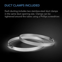 AC Infinity Flexible 4-Inch Aluminum Ducting | Heavy-Duty Four-Layer Protection,