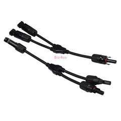1Pair Solar Cable Splitter Waterproof IP67 2Y Branch Solar Panel Cable Connector