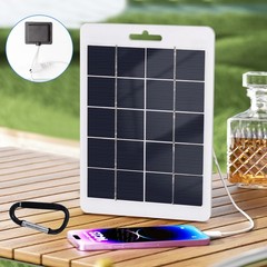 5W Portable Solar Panel Power USB Maintainer Outdoor Battery Cell Phone Charger