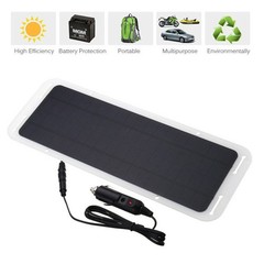 12V 300mAh 5W Solar Panel Power Monocrystal Backup Charger For Car Boat Battery