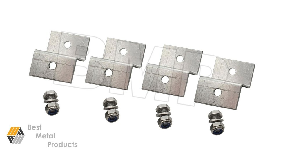 Solar Panel Z-Bracket Mount Mounting Set RV Boat Flat Roof Wall Aluminum