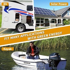BtrPower 12V 100Ah Lithium lifepo4 Battery For RV Marine Solar System Deep Cycle