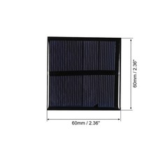 Mini Solar Cell Panel 2V 150mA 0.3W 60mm x 60mm 2pcs