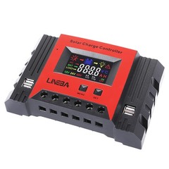 100A PWM 4 USB Real-time Solar Charger Controller 12V/24V/48V Battery Regulator