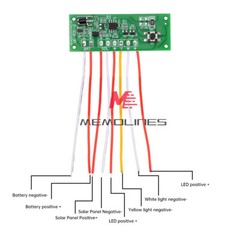 Dual Color Solar Light Circuit Board Solar Wall Light Remote Control Drive Board