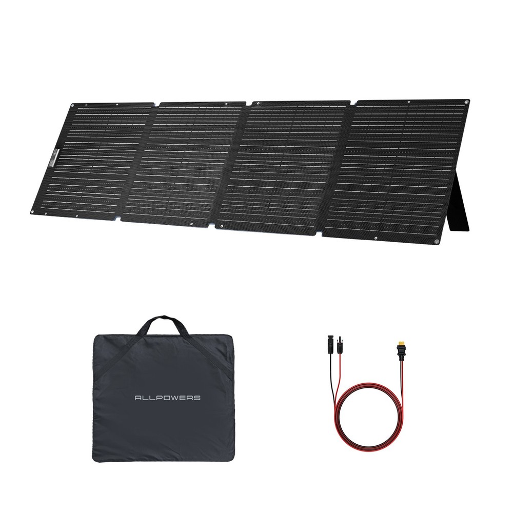 ALLPOWERS SOLAX 100W 200W Foldable Solar Panel Portable Solar Charger Camp Trip