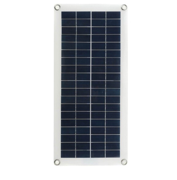 10W solar flexible panel, car and ship battery charger, dual output solar panel