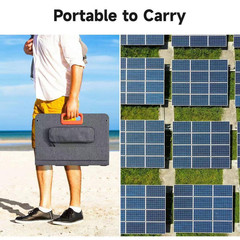 21.26 In. 200W Portable Solar Panel for Power Station IP67 Water Foldable Solar