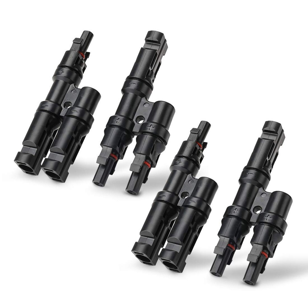 Solar Branch Connectors 2 to 1 Y Connector FMM+MFF 2 Pairs Solar Panel
