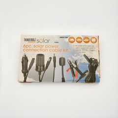 THUNDERBOLT MAGNUM 6PC SOLAR PANEL POWER CONNECTION CABLE KIT 12 VOLT 63981 PORT