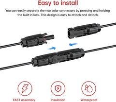 10AWG 25FT Solar to XT60i Cable 2 10 25 35 50 75 100FT Solar Connector to XT60i