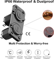 QC 3 0 USB Outlet 12V Marine Waterproof New
