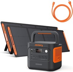 Jackery Explorer 2000 v2 Power Station with 2X200W Solar Panel+AC Charging Cable