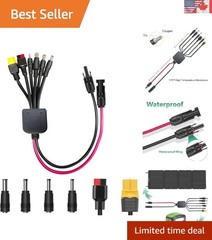 Effortless Solar Charging: 6-in-1 Connector Kit for Portable Energy Solutions