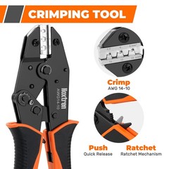 30PCS Solar Crimper Tool Kit – Crimping Tool, Wire Stripper, 25 Pairs Solar C…