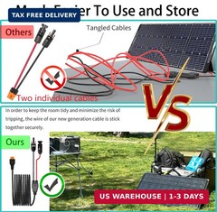16.5Ft Solar to XT60i Extension Cable Compatible with EF Ecoflow Delta/River Ser