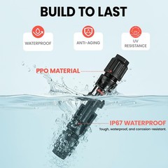 Lingchievo Solar Crimper Tool Kit with 12 PCS MC4 Connectors,2 Solar Connector S