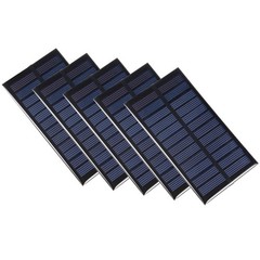 5Pcs 1W 6V Micro Solar Panel Module DIY Polysilicon for Toys Charger