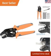 Durable iCrimp Solar Crimping Tool – EDM Jaw & Ergonomic Grip, Black/Orange