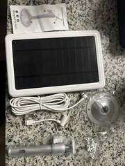 Kakajuelo Solar Panel Charger White Battery Panel/Stand Only For Ring Camera
