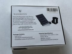 Ring Spotlight Cam Compatible Solar Panel for Ring Plus Pro Battery Replacement