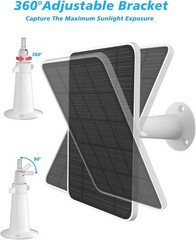 Solar Panel Charger Compatible W/ Arlo Pro 5S/Pro 4/Pro 3/Pro 3 Floodlight