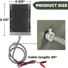 Solar Panel to Recharge Feeder Battery, 6-Volt