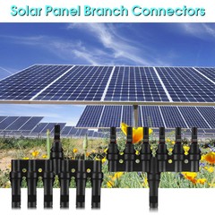 6 to 1 T Branch Connector Solar Panel Connectors Cable Splitter Coupler 1 Mal…