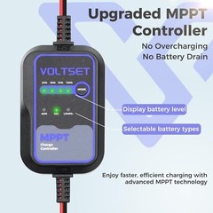 Versatile 20W Solar Panel with MPPT for Reliable Charging of RVs & Motorcycles