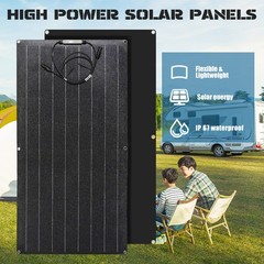 200W Mono Flexible Solar Panel 12v Portable Power Charge Camping Home RV Battery