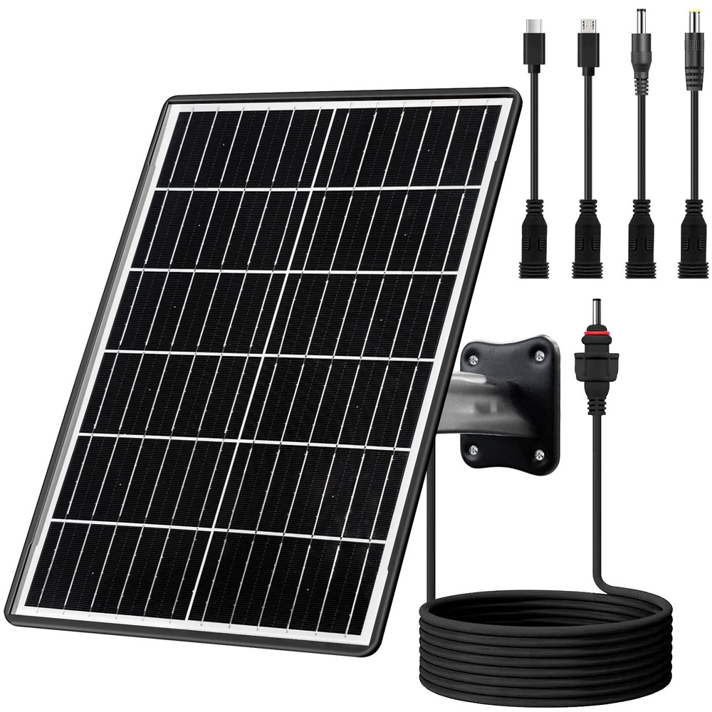 15W Solar Panel Kit with Built-in 16000mAh Battery Voltage: 5V/6V/9V/12V