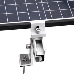 Solar Panel Rails Bracket Fixing End/Middle Clamp Universal Roof RV Mounting Kit