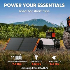 Jackery SolarSaga 100 Portable Solar Panel 100W Bifacial Weather Resistant