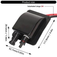 Solar Panel Watertight Cable Entry ABS Connectors Double Port for Campers Roof