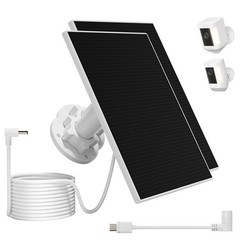 Solar Panel Compatible with Ring Camera Spotlight Cam Plus/Battery/Pro Stick …