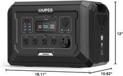 OUPES Mega 2 Portable Power Station 2500W (5400W Peak) Solar Power Generator