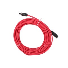 Red + Black Solar Panel Wire Weatherproof Cable 20M 4mm² With M4 Connector