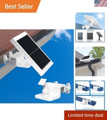 Gutter Mount Compatible for Ring Solar Panel, 360°Adjustable Universal Solar …