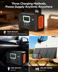 222Wh Solar Generator – Fast Charging for Camping & Home Use
