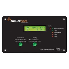 Samlex Flush Mount Solar Charge Controller w/LCD Display – 30A SCC-30AB UPC 6…