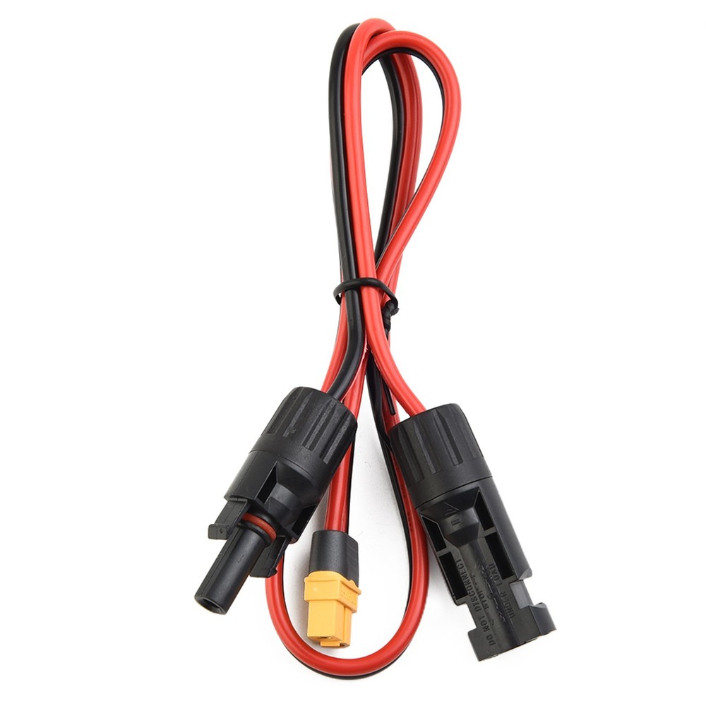 Charging Cable Connection Cable Female Solar Panel PVC Safe Tinned Copper 0.6m