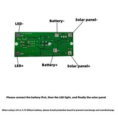 Solar Light Circuit Board with Human Body Induction and Remote 3 2V 3 7V