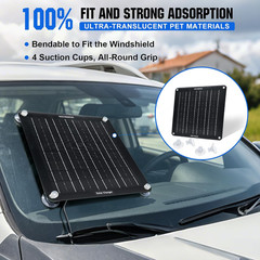 ECO-WORTHY 10W 12V Solar Battery Charger Trickle Maintainer Kit for Car | Waterp