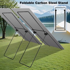 2Pcs Solar Panel Mounting Bracket Quick Angle Adjustment Metal Hardware Foldable