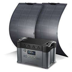 ALLPOWERS 2400W Portable Power Station Generator With 100W Flexible Solar Panels