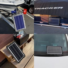 SUNAPEX 12V Solar Trickle Charger – Waterproof 10W Solar Battery Maintainer f…