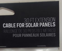 Brand New – GOAL ZERO 30 ft EXTENSION Cable for Solar Panels # 98066